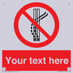 Custom prohibition Do not leave the tow track